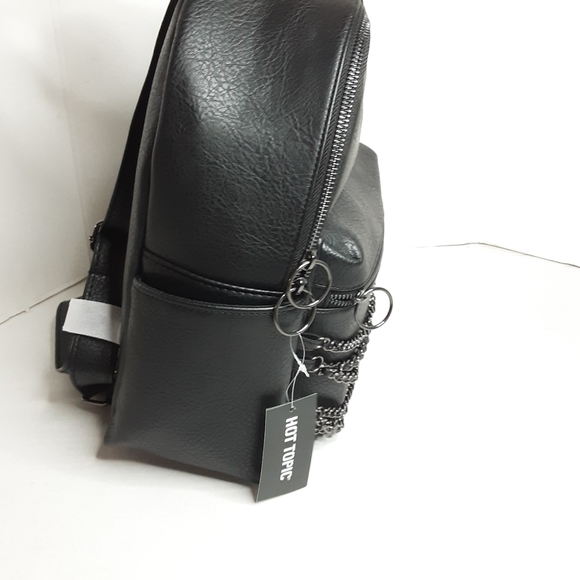 Black Chain Mini Backpack NWT - Picture 8 of 10